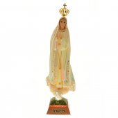Statua sacra "Madonna di Fatima e colombe" - altezza 34,5 cm