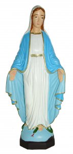 Copertina di 'Statua da esterno della Madonna della Medaglia Miracolosa in materiale infrangibile, dipinta a mano, da 20 cm'