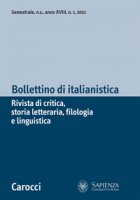 Bollettino di italianistica. Rivista di critica, storia letteraria, filologia e linguistica (2021)