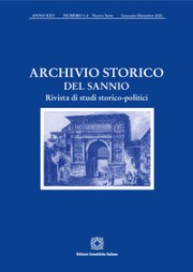 Copertina di 'Archivio storico del Sannio. Rivista di studi storico-politici (2020). Vol. 1-2'