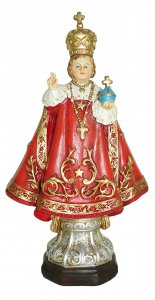 Copertina di 'Statua del Ges Bambino di Praga da 12 cm in confezione regalo con segnalibro in IT/EN/ES/FR'