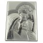 Icona in legno e argento "Sacra Famiglia" - dimensioni 22x16 cm