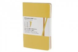 Copertina di 'Taccuini volant a pagina bianca - set 2 pezzi - giallo oro - tascabile'