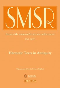 Copertina di 'SMSR. Vol. 83/1 (2017): Hermetic Texts in Antiquity.'