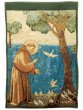 Arazzo sacro "San Francesco predica agli uccelli" - dimensioni 44x33 cm - Giotto
