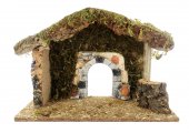 Capanna In Legno Con Arco In Gesso ? Bertoni presepe linea Natale