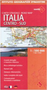 Copertina di 'Italia centro-sud 1:500 000. Ediz. multilingue'