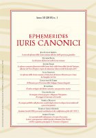Ephemerides Iuris Canonici. Anno 58 (2018) n. 1