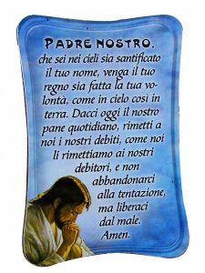 Copertina di 'Quadretto sagomato " Padre Nostro" (7x10)'