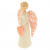 Immagine di 'Statua in resina angelo "Vera amicizia" - altezza 15 cm'