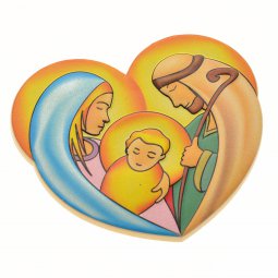Copertina di 'Calamita Sacra Famiglia a forma di cuore'