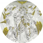 Immagine di 'Quadretto Bassorilievo di Maria che scioglie i nodi, Argento 999 (26 x 19,5 cm)'
