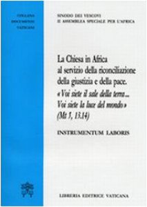 Copertina di 'La chiesa in Africa al servizio della riconciliazione e della pace'