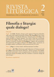 Copertina di 'Filosofia e liturgia: quale rapporto? Prospettive filosofiche nella svolta tardo-moderna del pensiero liturgico'