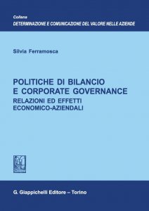 Copertina di 'Politiche di bilancio e corporate governance'